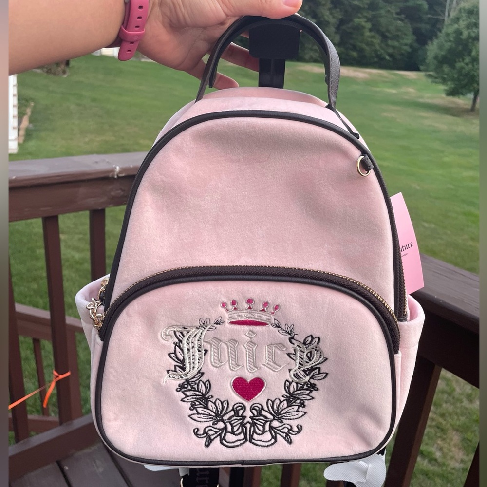 Juicy Couture Heritage Backpack bag Lollipop Latte Pink Y2K Cute NWT